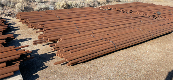 Used 3" W X 20' Long Steel Grinding Rods For 13'6" X 20' (4.1m X 6.1m) Rod Mill)